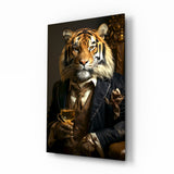 Gentleman Glass Wall Art|| Designer's Collection.