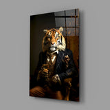 Gentleman Glass Wall Art|| Designer's Collection.