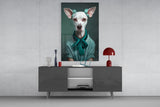 Dog Vogue Glass Wall Art|| Designer's Collection.
