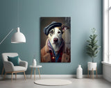 Dog Vogue Glass Wall Art|| Designer's Collection.