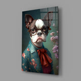 Dog Vogue Glass Wall Art|| Designer's Collection.