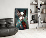 Dog Vogue Glass Wall Art|| Designer's Collection.