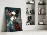Dog Vogue Glass Wall Art|| Designer's Collection.