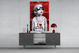 I Love Life Glass Wall Art || Designer Collection.