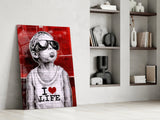 I Love Life Glass Wall Art || Designer Collection.