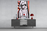 I Love Life Glass Wall Art || Designer Collection.