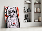 I Love Life Glass Wall Art || Designer Collection.
