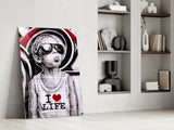 I Love Life Glass Wall Art || Designer Collection.