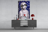 I Love Life Glass Wall Art || Designer Collection.