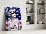 I Love Life Glass Wall Art || Designer Collection.