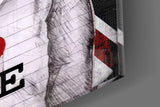 I Love Life Glass Wall Art || Designer Collection.