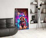 Hip Dog Glass Wall Art || Designer Collection.