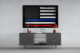 USA-France Flag Glass Wall Art || Designer Collection.