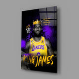 King James Glass Wall Art || Designer Collection.