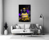 King James Glass Wall Art || Designer Collection.