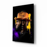 King James Glass Wall Art || Designer Collection.