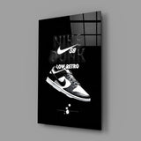 Retro Sneakers Glass Wall Art || Designer Collection.