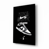 Retro Sneakers Glass Wall Art || Designer Collection