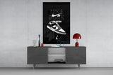 Retro Sneakers Glass Wall Art || Designer Collection.