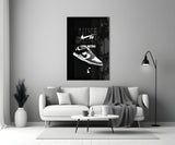 Retro Sneakers Glass Wall Art || Designer Collection.