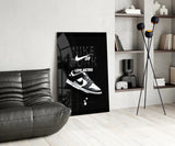 Retro Sneakers Glass Wall Art || Designer Collection.