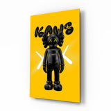 Kaws Tableau en verre || Collection Designer - 72x46 cm