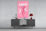 Kaws Glass Wall Art || Designer Collection.