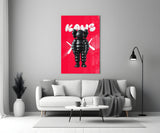Kaws Glass Wall Art || Designer Collection.