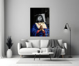 Contemporary Virgin Glass Wall Art || Designer Collection.