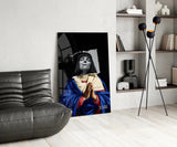 Contemporary Virgin Glass Wall Art || Designer Collection.