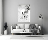 Bird on the Branch Glass Wall Art || Designer Collection.