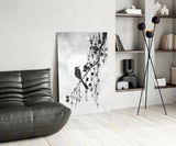 Bird on the Branch Glass Wall Art || Designer Collection.