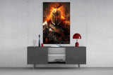 Warrior Glass Wall Art || Designer Collection.