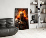 Warrior Glass Wall Art || Designer Collection.