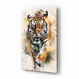 Tiger Glass Wall Art || Designer Collection.