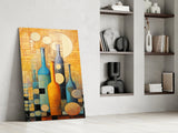 Bottles Glass Wall Art || Designer Collection.