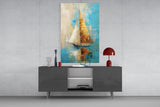 Sailing Glass Wall Art || Designer Collection.