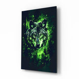 Wolf Glass Wall Art || Designer Collection.
