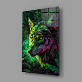Wolf Glass Wall Art || Designer Collection.