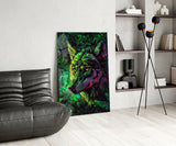 Wolf Glass Wall Art || Designer Collection.