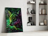 Wolf Glass Wall Art || Designer Collection.