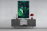 Wolf Glass Wall Art || Designer Collection.