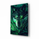 Wolf Glass Wall Art || Designer Collection.