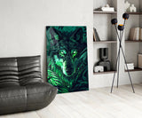 Wolf Glass Wall Art || Designer Collection.