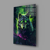 Wolf Glass Wall Art || Designer Collection.