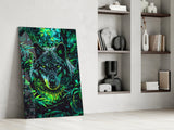 Wolf Glass Wall Art || Designer Collection.