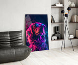 Dog with Glasses Glass Wall Art || Designer Collection.