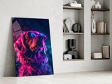Dog with Glasses Glass Wall Art || Designer Collection.