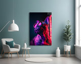 Dog with Glasses Glass Wall Art || Designer Collection.