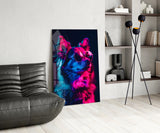 Dog with Glasses Glass Wall Art || Designer Collection.